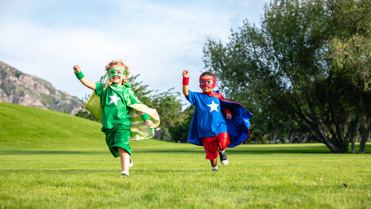 Kids in superhero capes, confidently living out who they are: wonderfully made and deeply known.