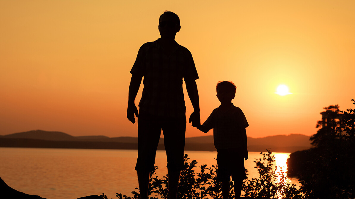 Raising Faithful Kids in a Culture That's Lost Its Way shows a parent and child silhouetted at sunset. It offers biblical advice for parenting, as well as perspective.