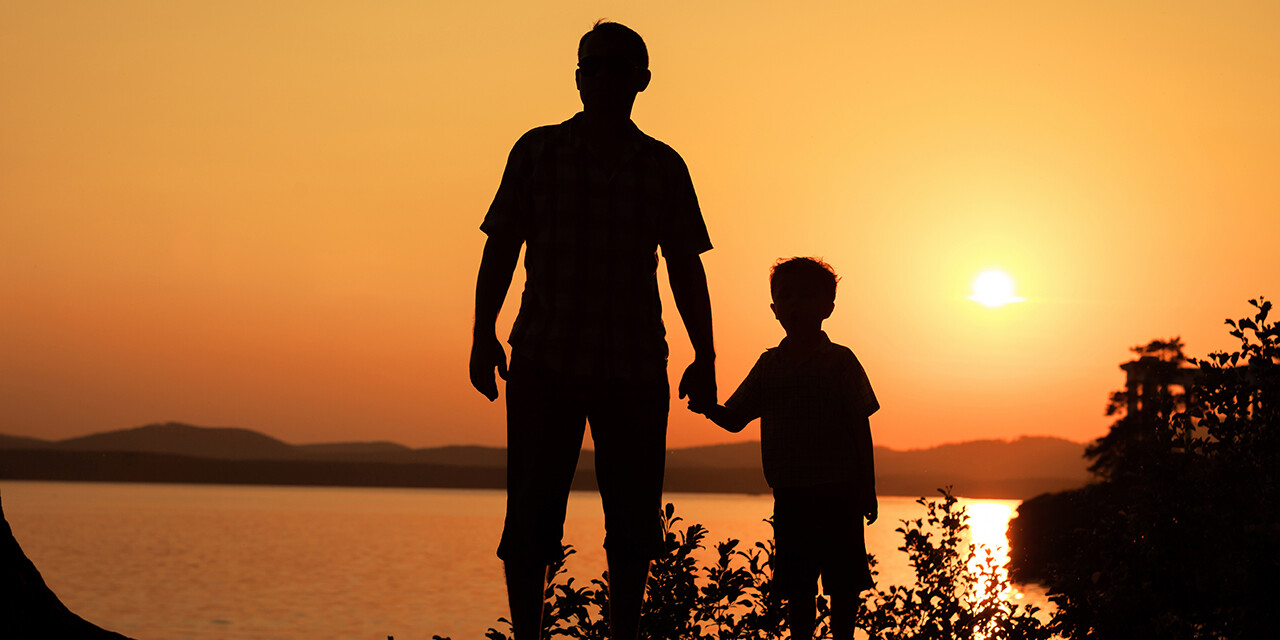 Raising Faithful Kids in a Culture That's Lost Its Way shows a parent and child silhouetted at sunset. It offers biblical advice for parenting, as well as perspective.