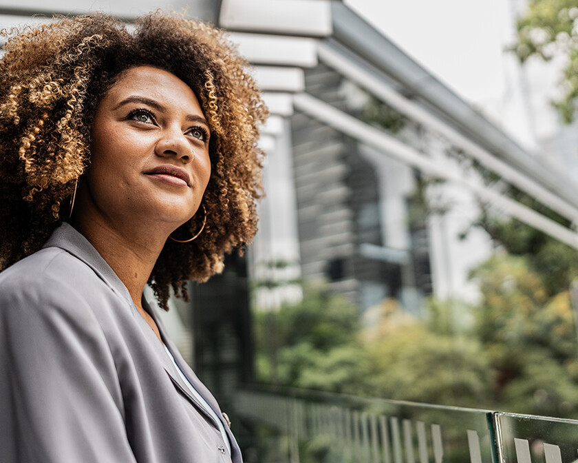 woman waiting in faith for God's provisions